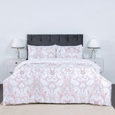 100% Cotton Sateen Printed Duvet Cover Set - 300 Thread Count Luxury Bedding - Ultra Soft & Breathable - 14121